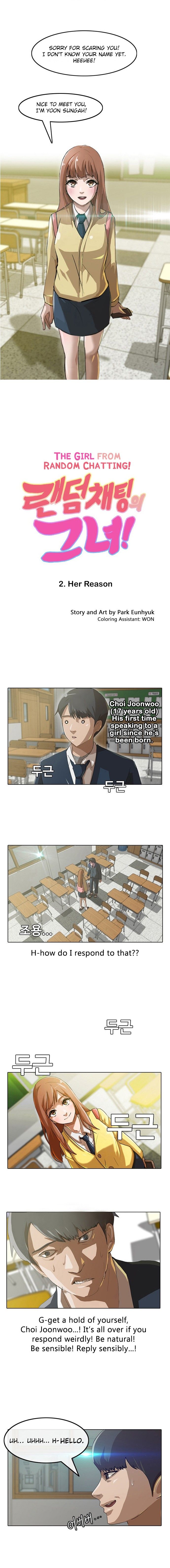 The Girl from Random Chatting! Manhwa - Chapter 2 Page 0