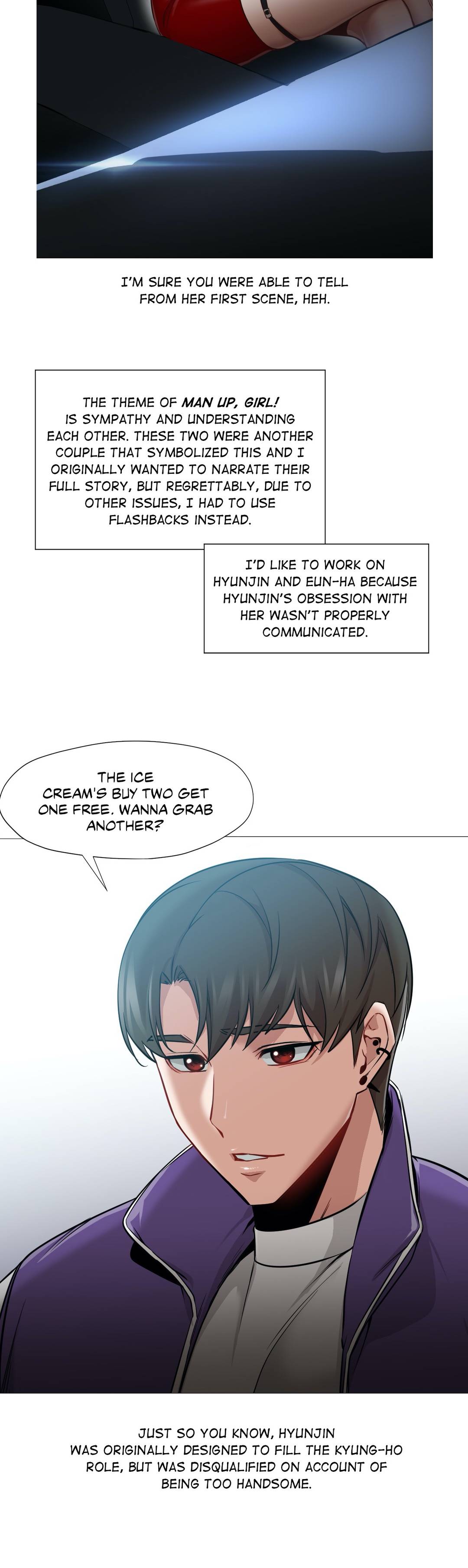 Man Up, Girl! Manhwa - Epilogue - Creator's Note Page 6