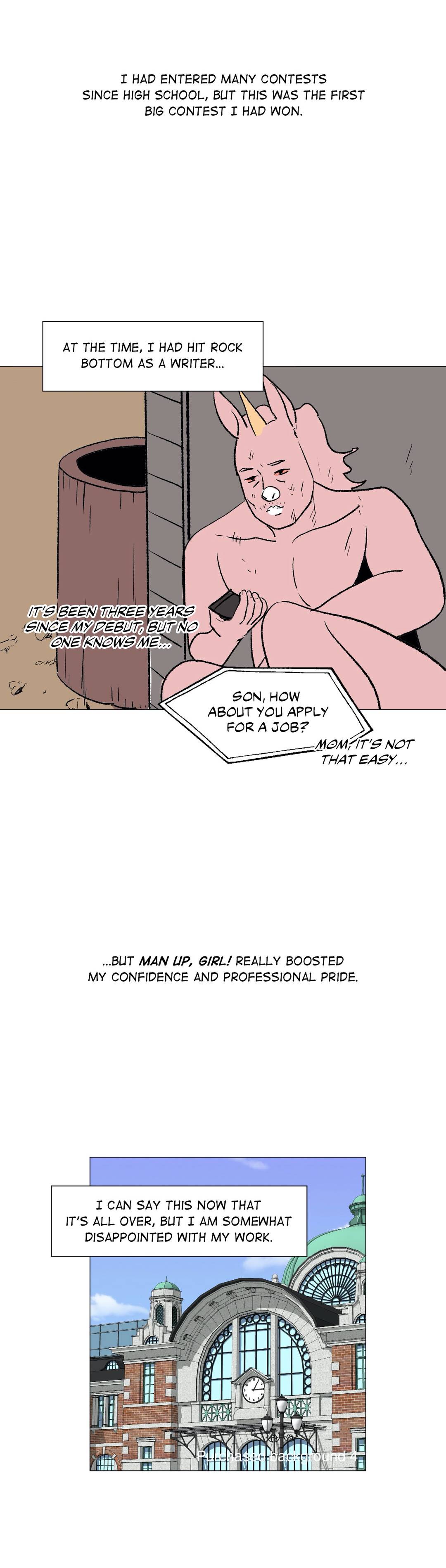 Man Up, Girl! Manhwa - Epilogue - Creator's Note Page 9