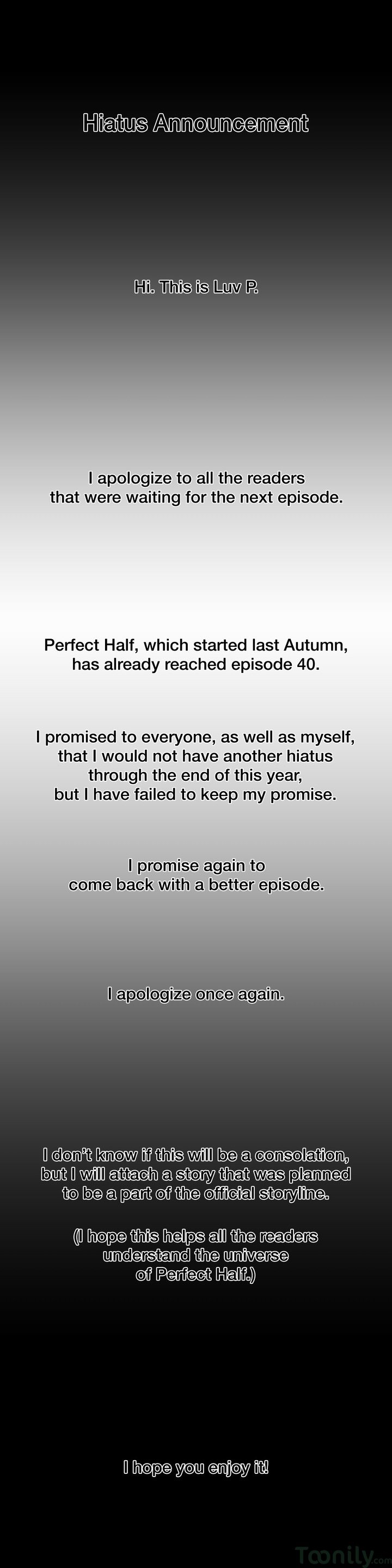 Perfect Half Manhwa - Chapter 40.5 Page 0