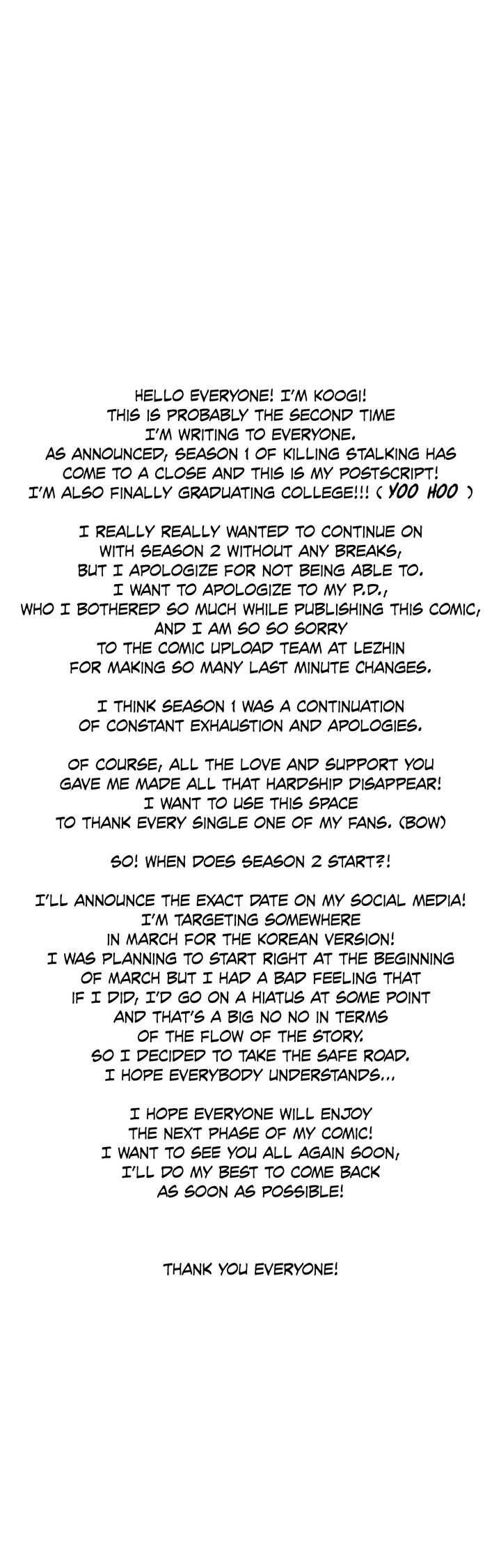 Killing Stalking Manhwa - Chapter 19.5 Page 0