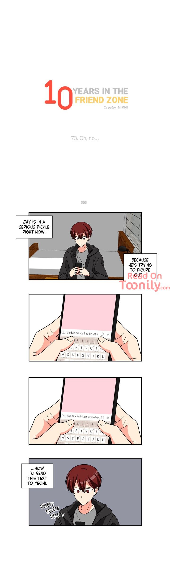 10 Years in the Friend Zone Manhwa - Chapter 73 Page 0