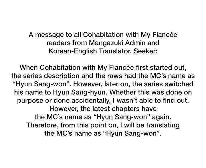 Cohabitation with My Fiancée Manhwa - Chapter 34 Page 0