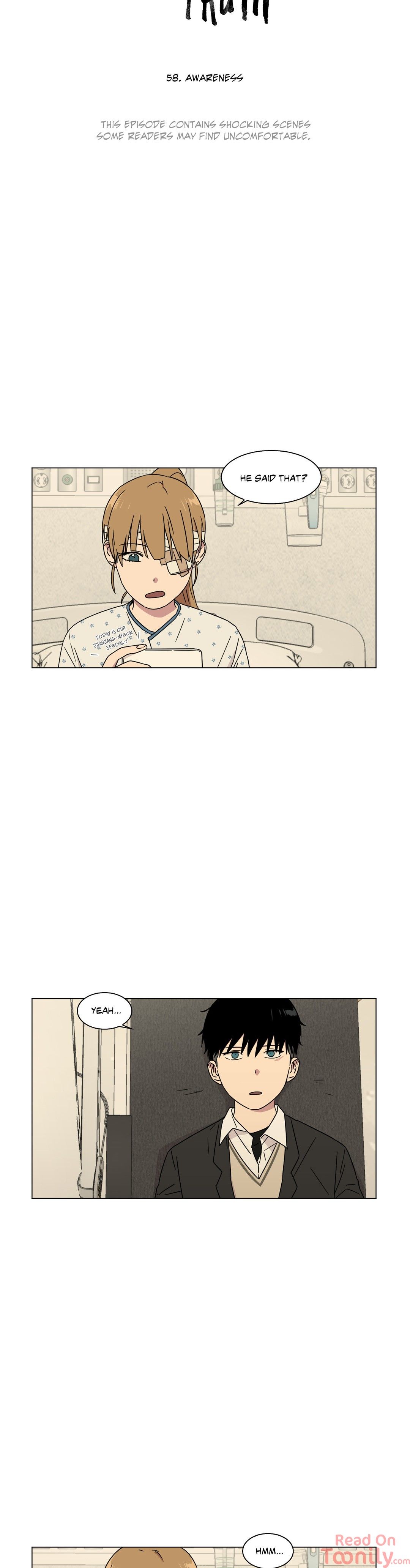 An Uncomfortable Truth Manhwa - Chapter 58 Page 1