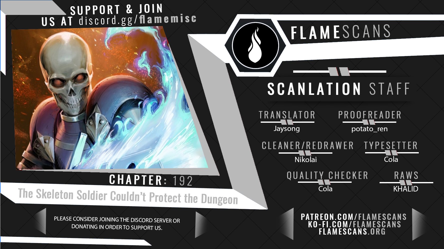 Skeleton Soldier Couldn’t Protect the Dungeon Manhwa - Chapter 192 Page 0