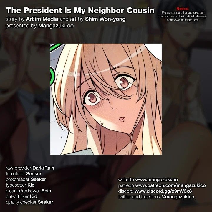 The President Is My Neighbor Cousin Manhwa - Chapter 32 Page 0