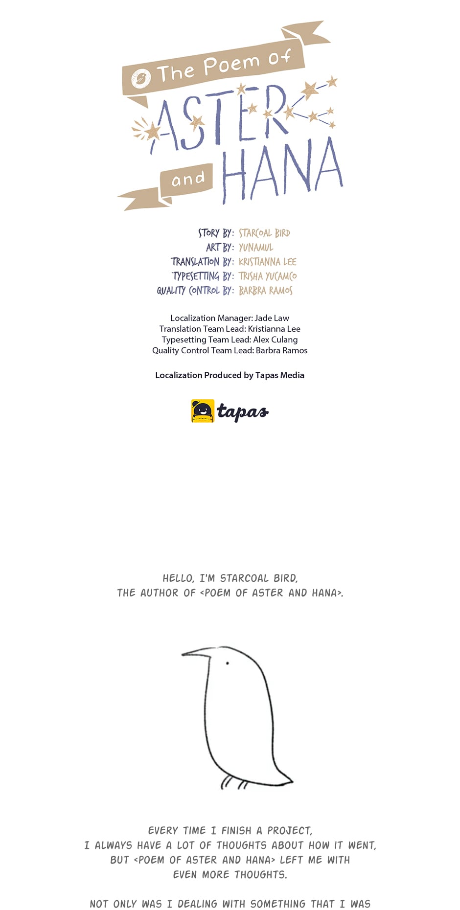 The Poem of Aster and Hana Manhwa - Chapter 48.5 Page 0