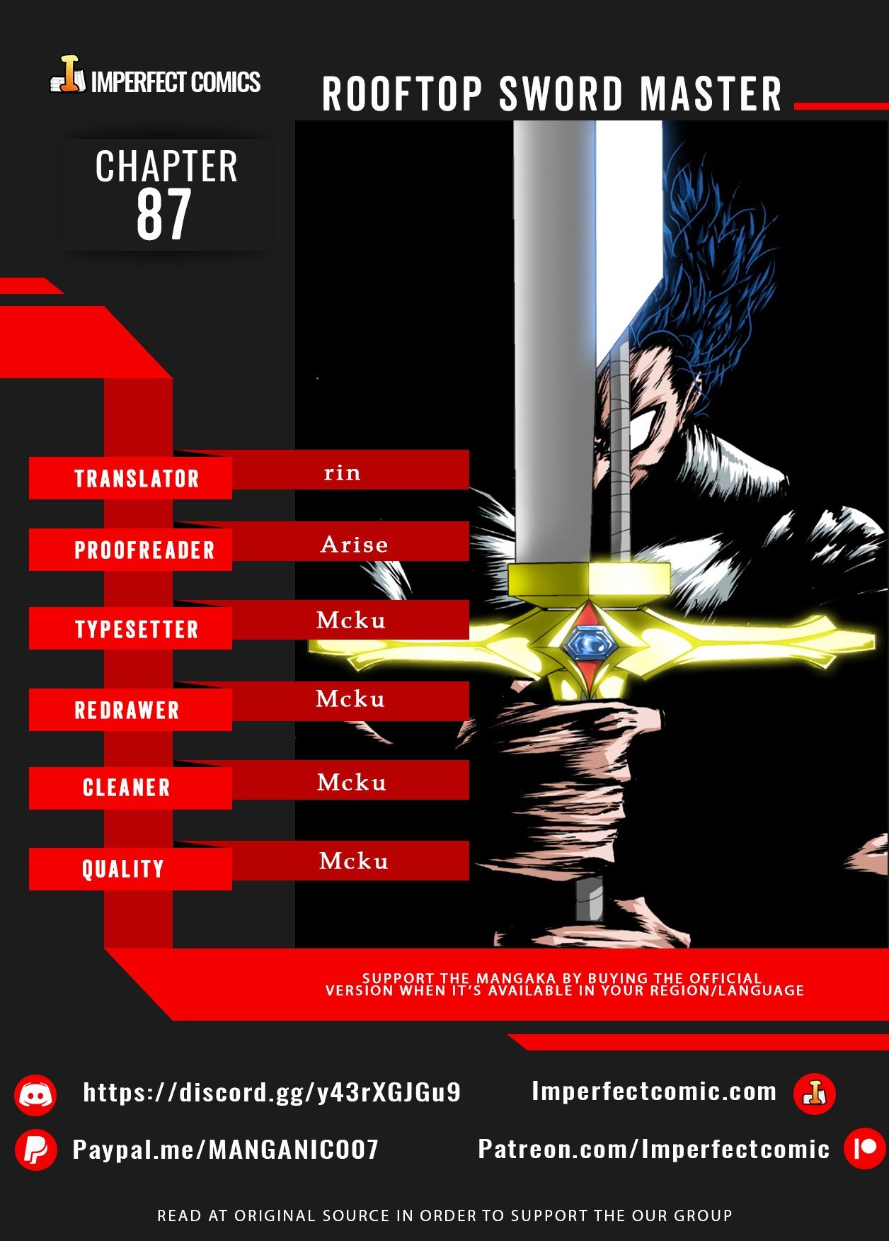 Rooftop Sword Master Manhwa - Chapter 87 Page 0