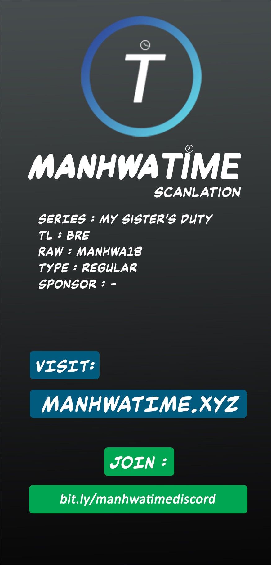 My Sister's Duty Manhwa - Chapter 6 Page 0