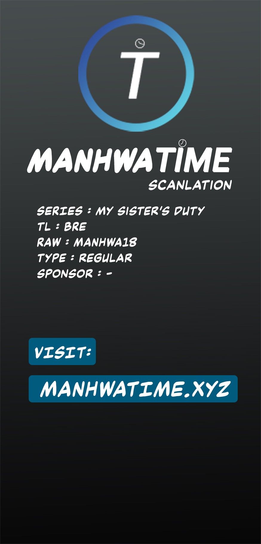 My Sister's Duty Manhwa - Chapter 3 Page 0