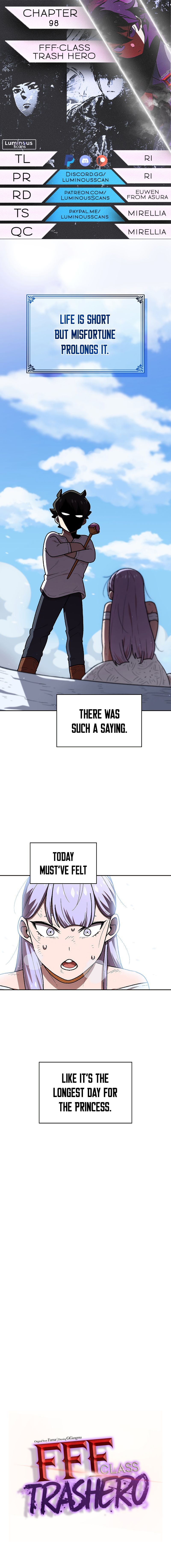 FFF-Class Trash hero Manhwa - Chapter 98 Page 0