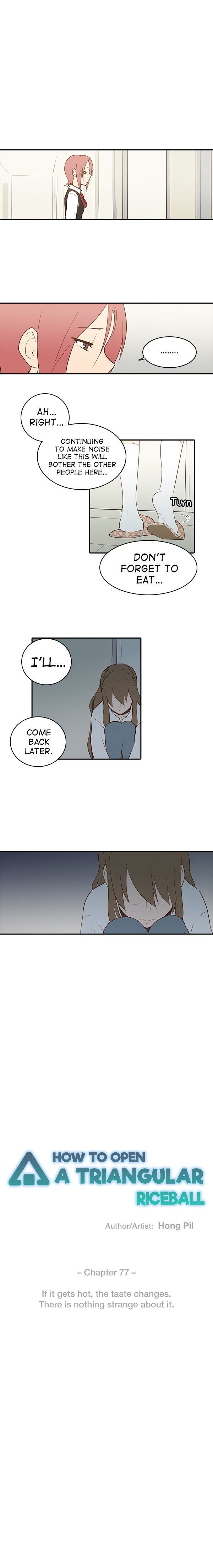 How to Open a Triangular Riceball Manhwa - Chapter 77 Page 1
