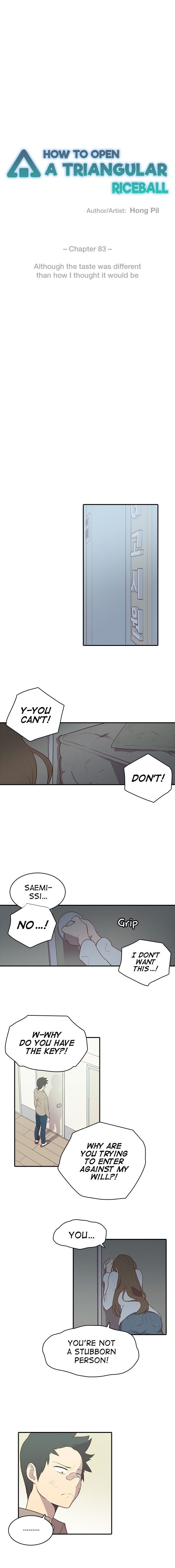 How to Open a Triangular Riceball Manhwa - Chapter 83 Page 1