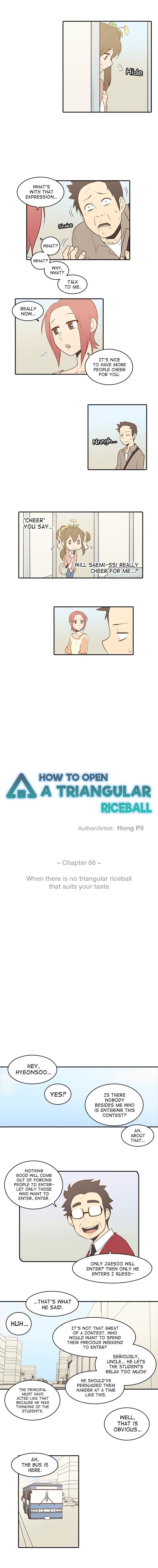 How to Open a Triangular Riceball Manhwa - Chapter 66 Page 2