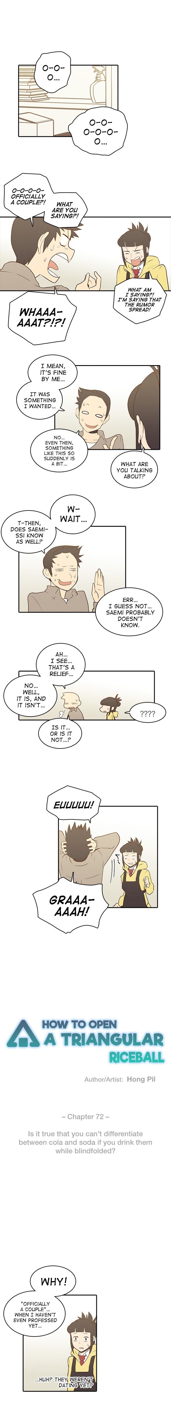 How to Open a Triangular Riceball Manhwa - Chapter 72 Page 1