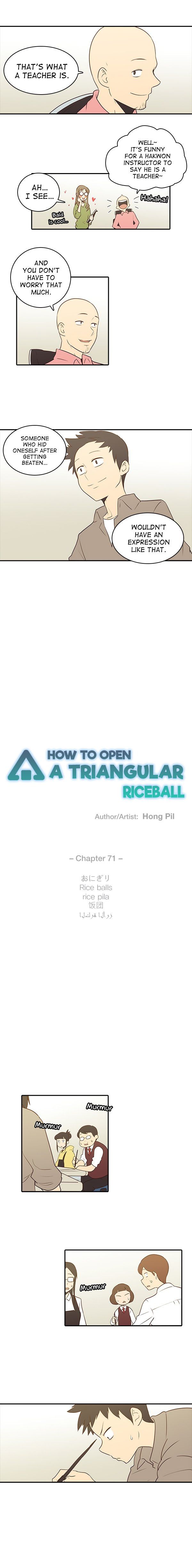 How to Open a Triangular Riceball Manhwa - Chapter 71 Page 2