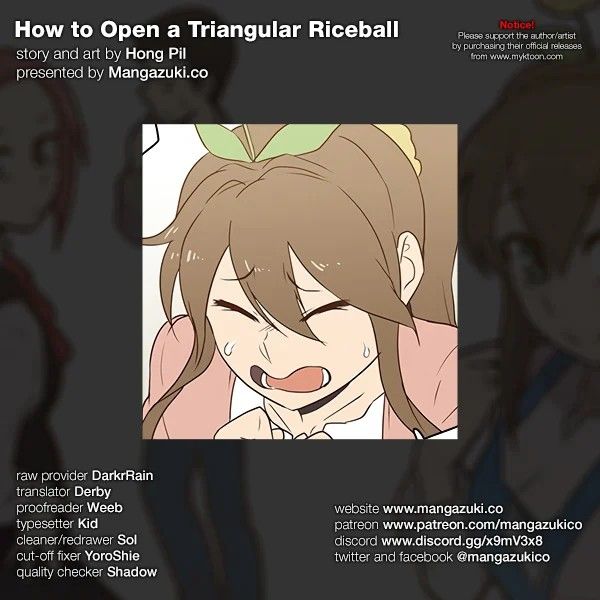 How to Open a Triangular Riceball Manhwa - Chapter 62 Page 0
