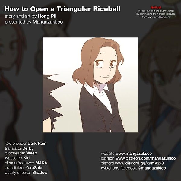How to Open a Triangular Riceball Manhwa - Chapter 57 Page 0