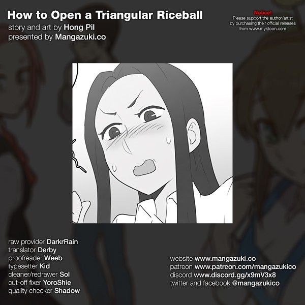 How to Open a Triangular Riceball Manhwa - Chapter 58 Page 0