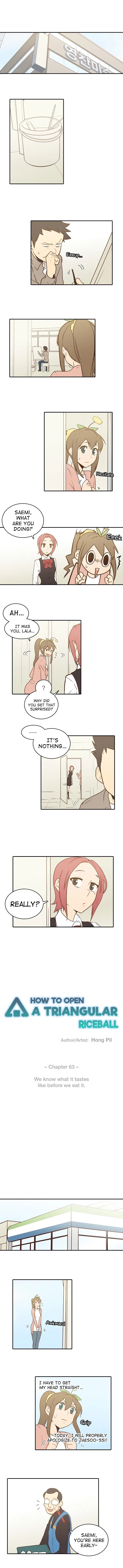How to Open a Triangular Riceball Manhwa - Chapter 63 Page 2