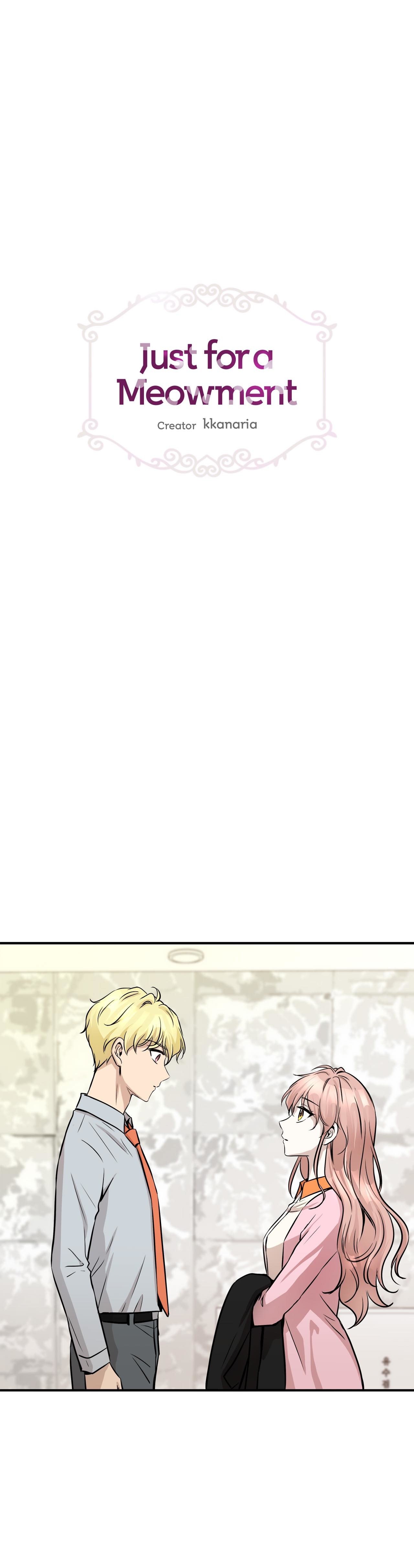 Just for a Meowment Manhwa - Chapter 58 Page 1