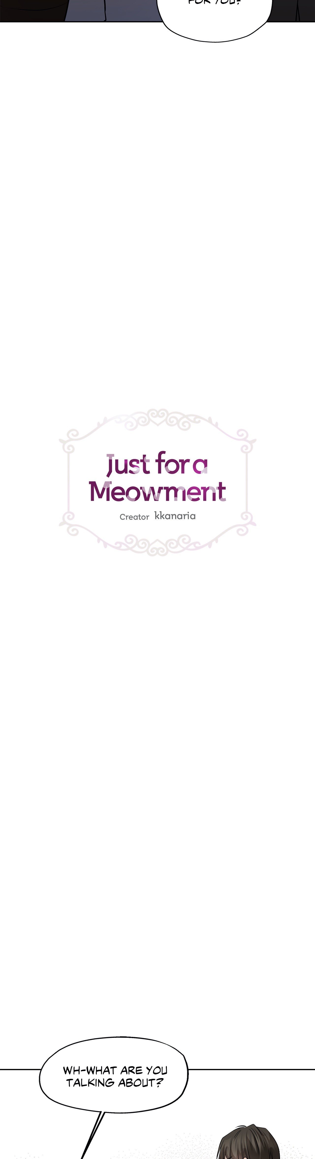 Just for a Meowment Manhwa - Chapter 82 Page 1