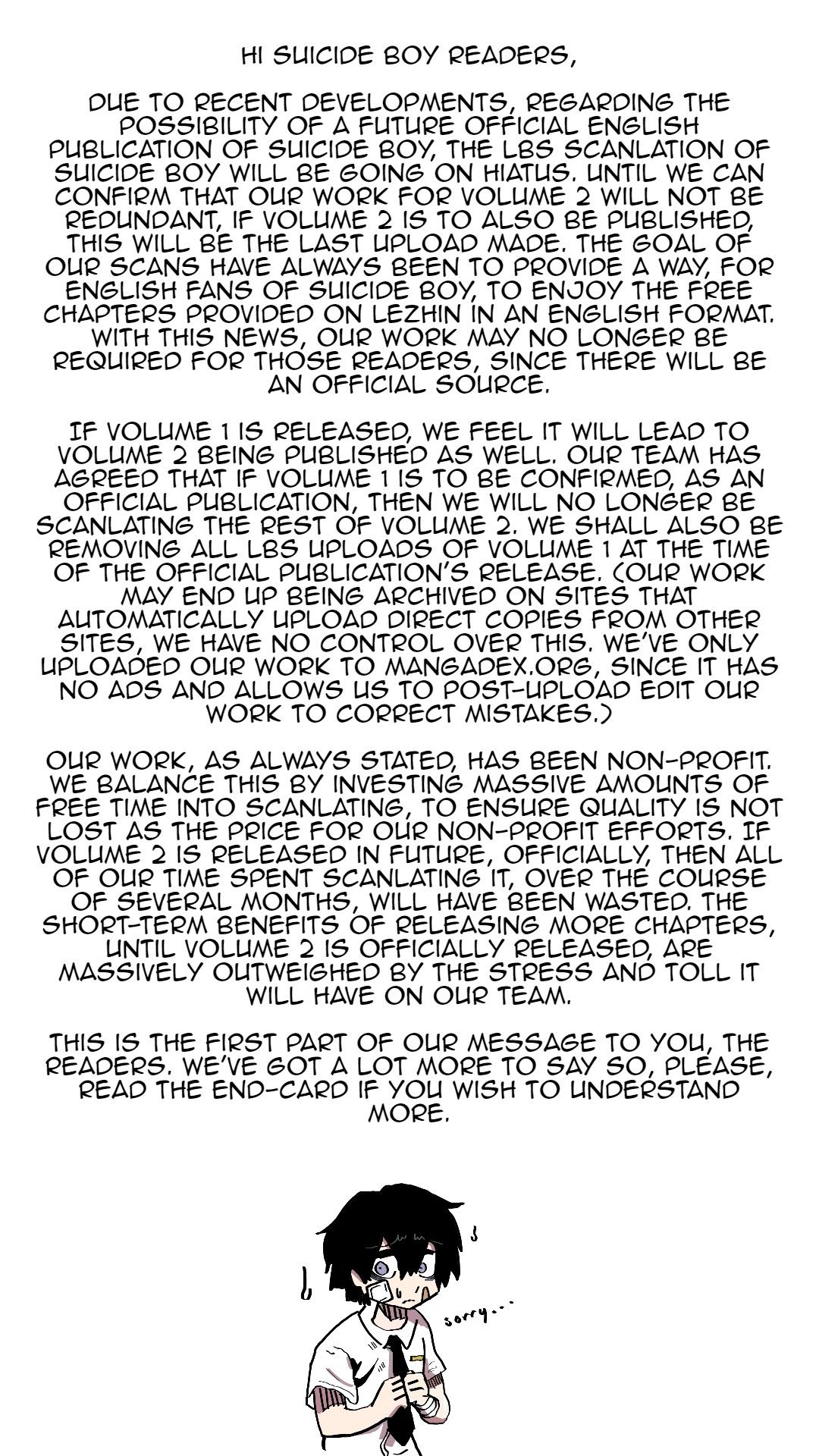 Suicide Boy Manhwa - Chapter 85 Page 1