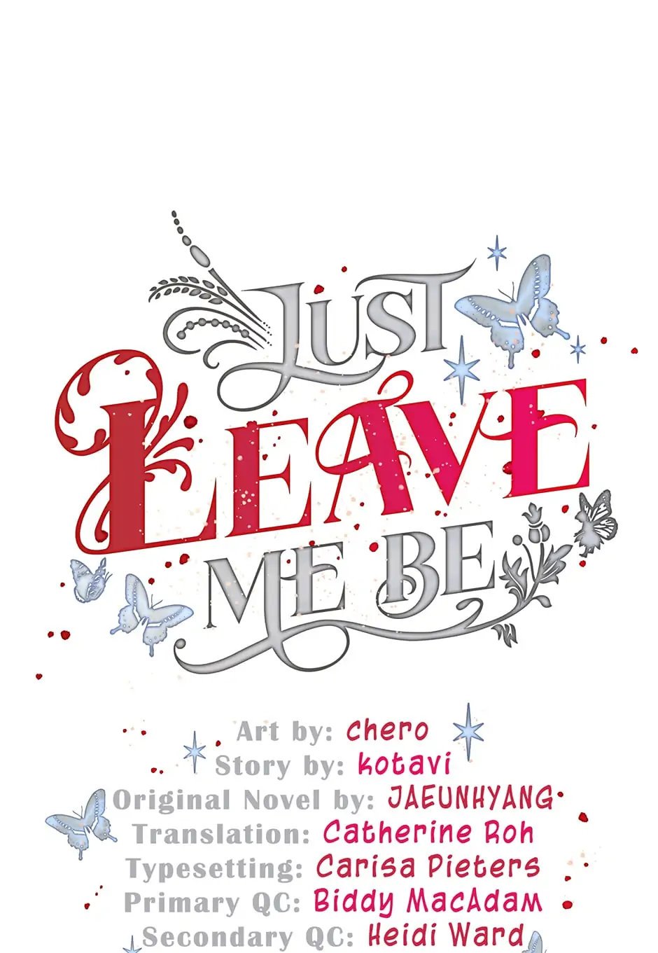 Just Leave Me Be Manhwa - Chapter 103 Page 0
