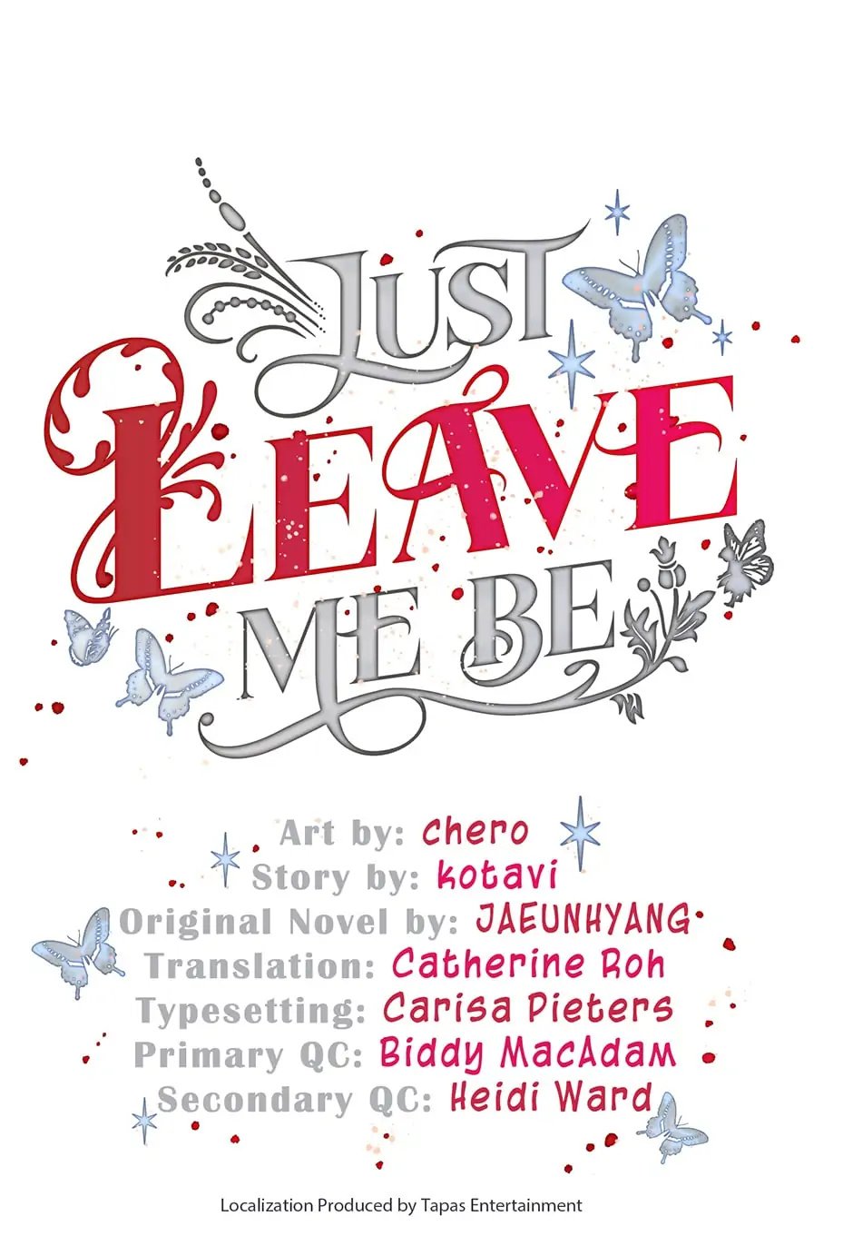 Just Leave Me Be Manhwa - Chapter 104 Page 0