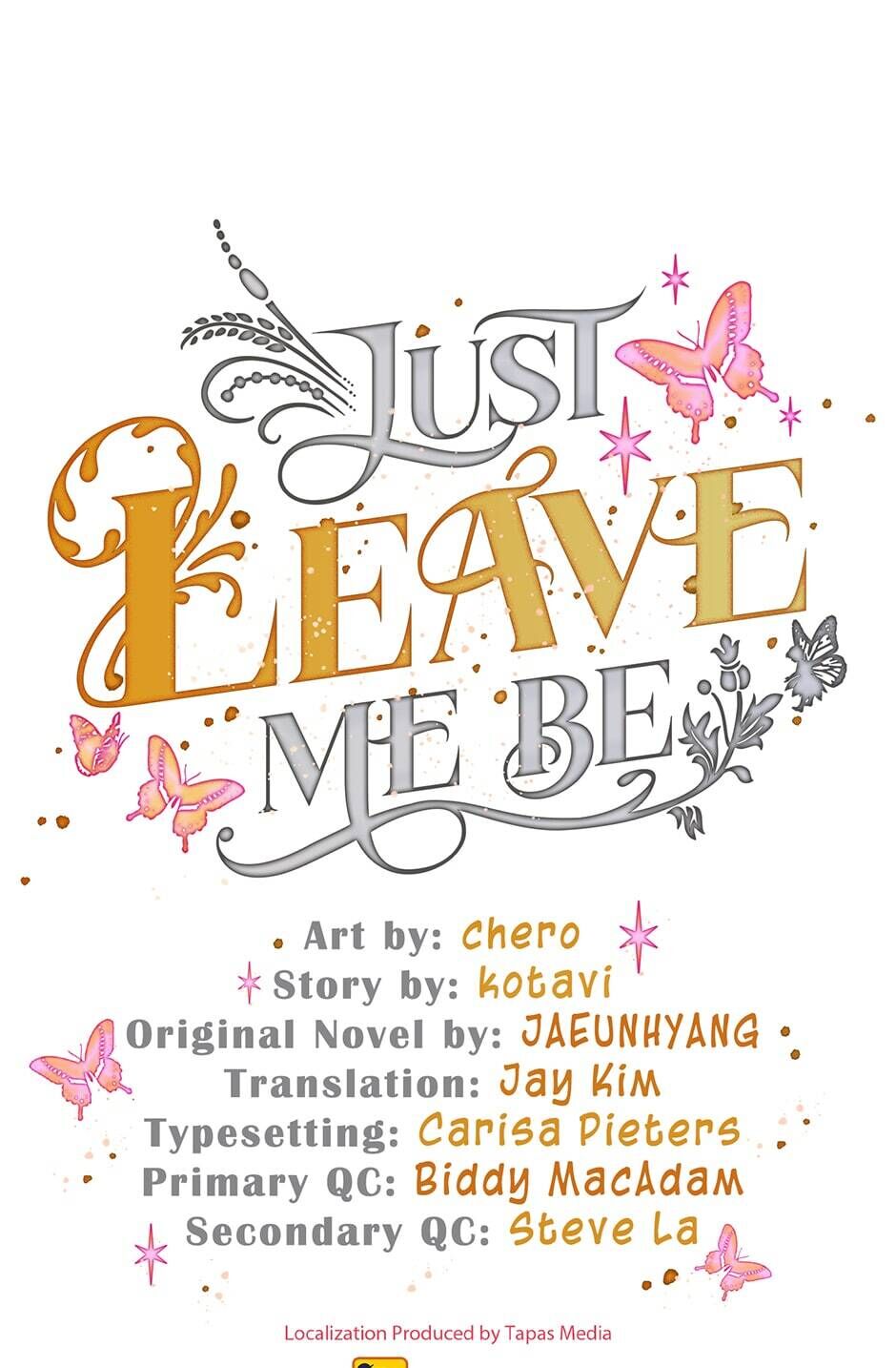Just Leave Me Be Manhwa - Chapter 61 Page 0