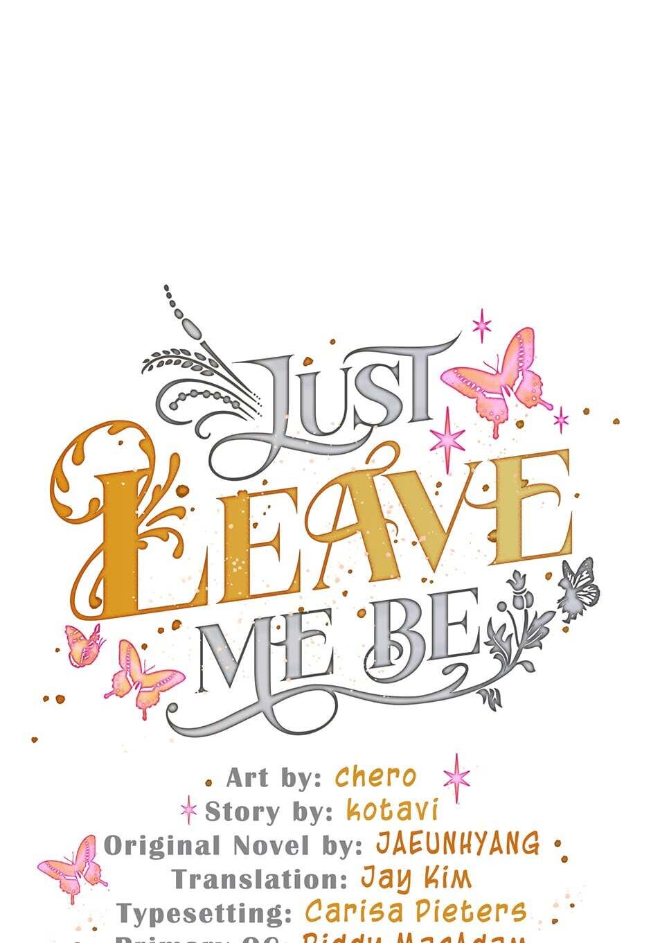 Just Leave Me Be Manhwa - Chapter 72 Page 0