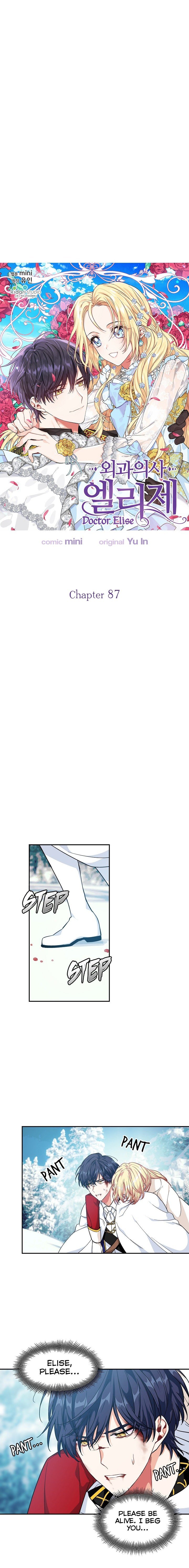 Doctor Elise: The Royal Lady With The Lamp Manhwa - Chapter 87 Page 1