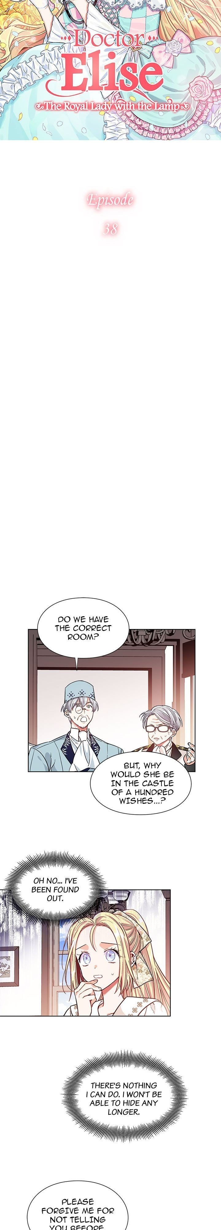 Doctor Elise: The Royal Lady With The Lamp Manhwa - Chapter 38 Page 1