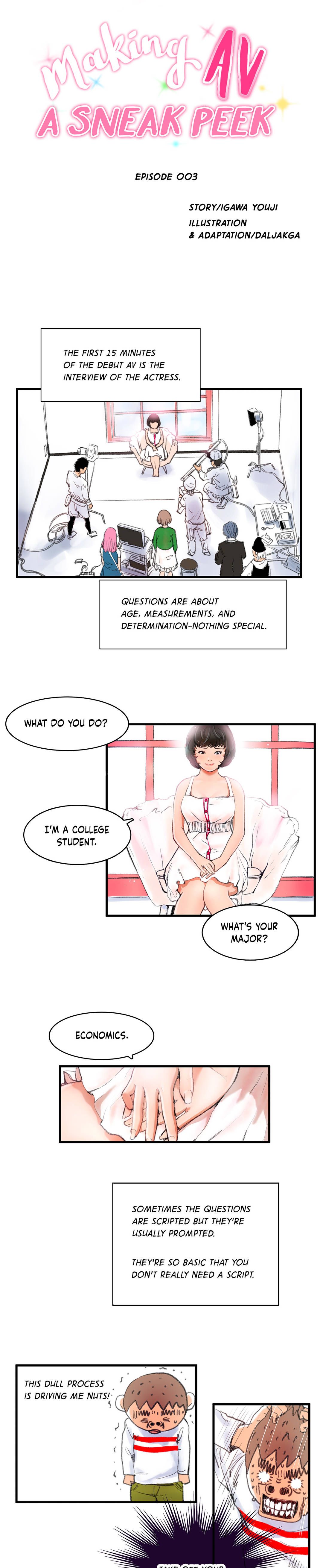 Making AV: A Sneak Peek Manhwa - Chapter 3 Page 0