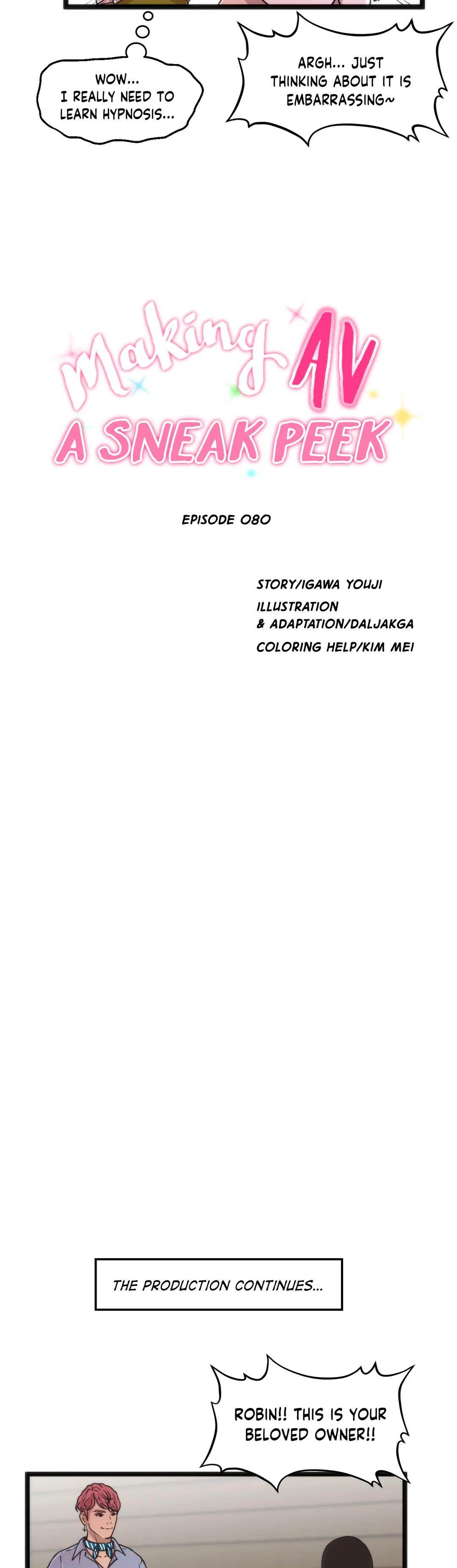 Making AV: A Sneak Peek Manhwa - Chapter 80 Page 18