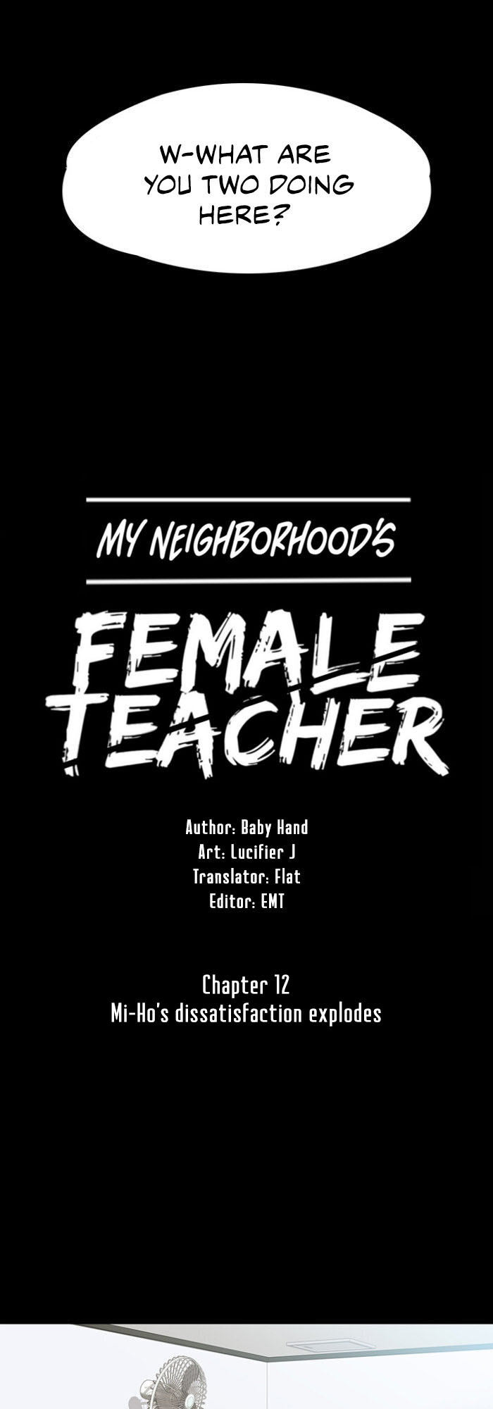 My Neighborhood's Female Teacher Manhwa - Chapter 12 Page 1