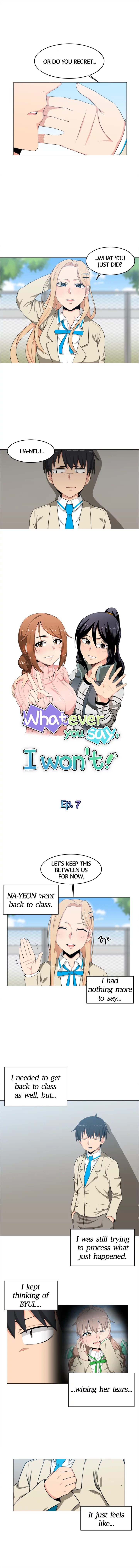 Whatever you say, I won't! Manhwa - Chapter 7 Page 1