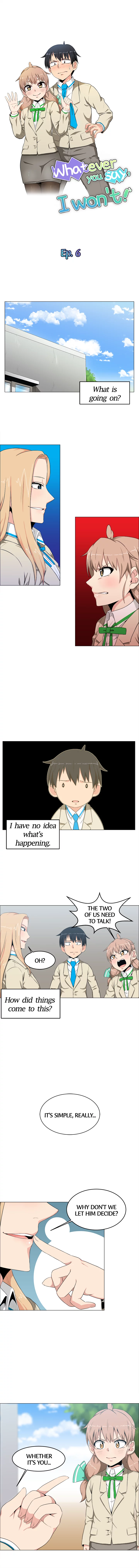 Whatever you say, I won't! Manhwa - Chapter 6 Page 4