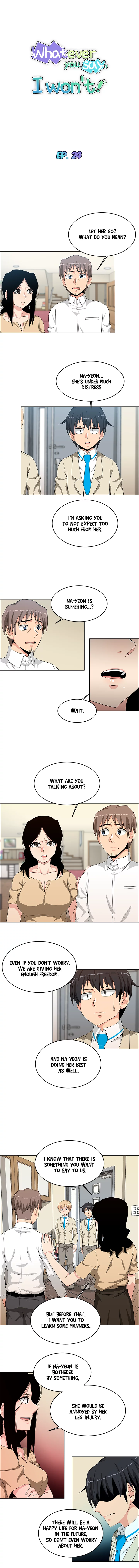 Whatever you say, I won't! Manhwa - Chapter 24 Page 2