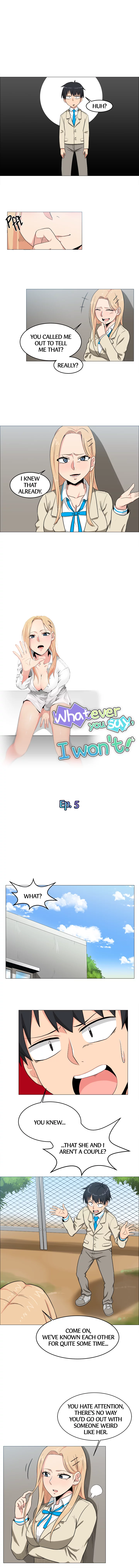 Whatever you say, I won't! Manhwa - Chapter 5 Page 1