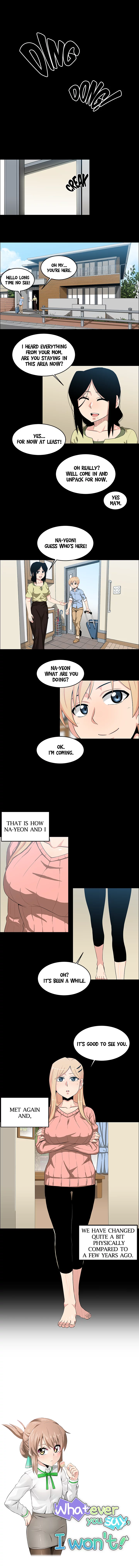 Whatever you say, I won't! Manhwa - Chapter 20 Page 1