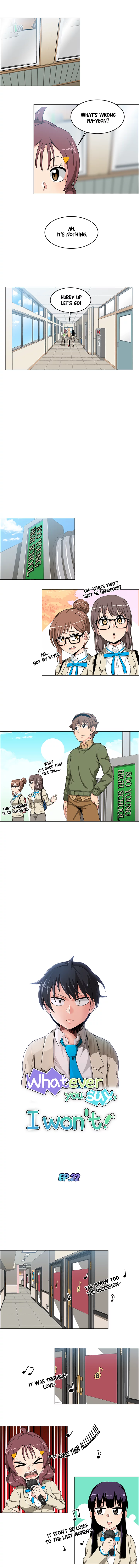 Whatever you say, I won't! Manhwa - Chapter 22 Page 1