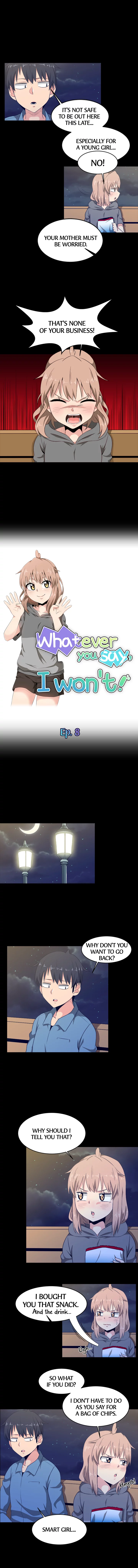 Whatever you say, I won't! Manhwa - Chapter 8 Page 1