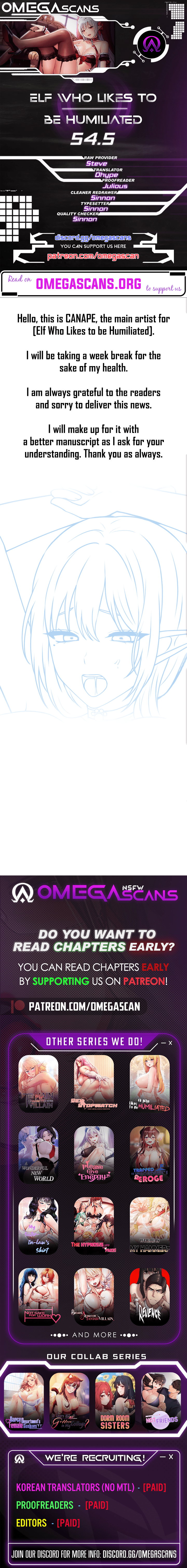 Elf Who Likes To Be Humiliated Manhwa - Chapter 54.5 Page 0