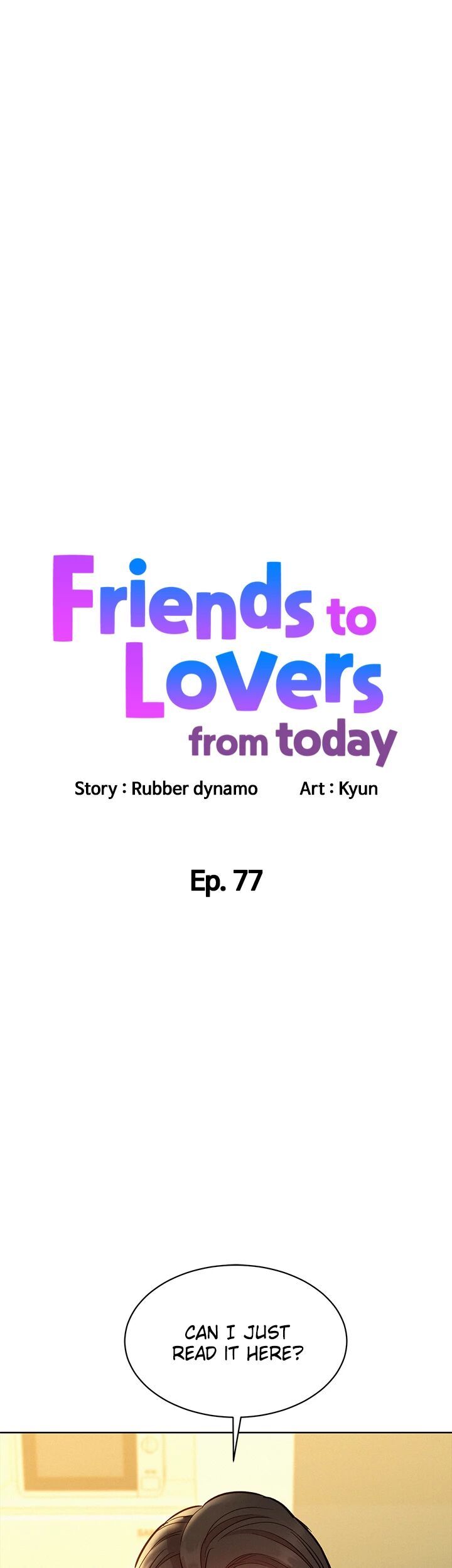 Friends to Lovers from Today Manhwa - Chapter 77 Page 2