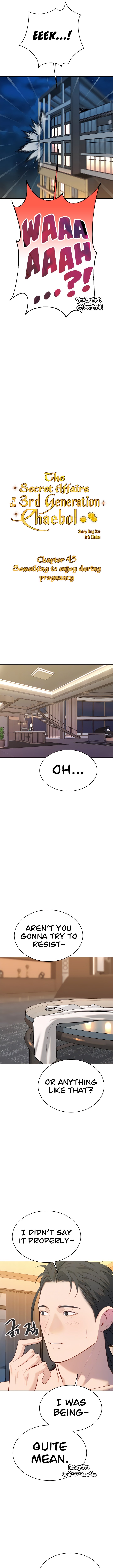 The Secret Affairs Of The 3rd Generation Chaebol Manhwa - Chapter 45 Page 1