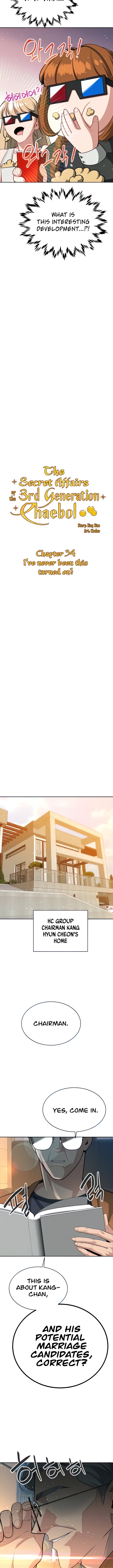 The Secret Affairs Of The 3rd Generation Chaebol Manhwa - Chapter 34 Page 1