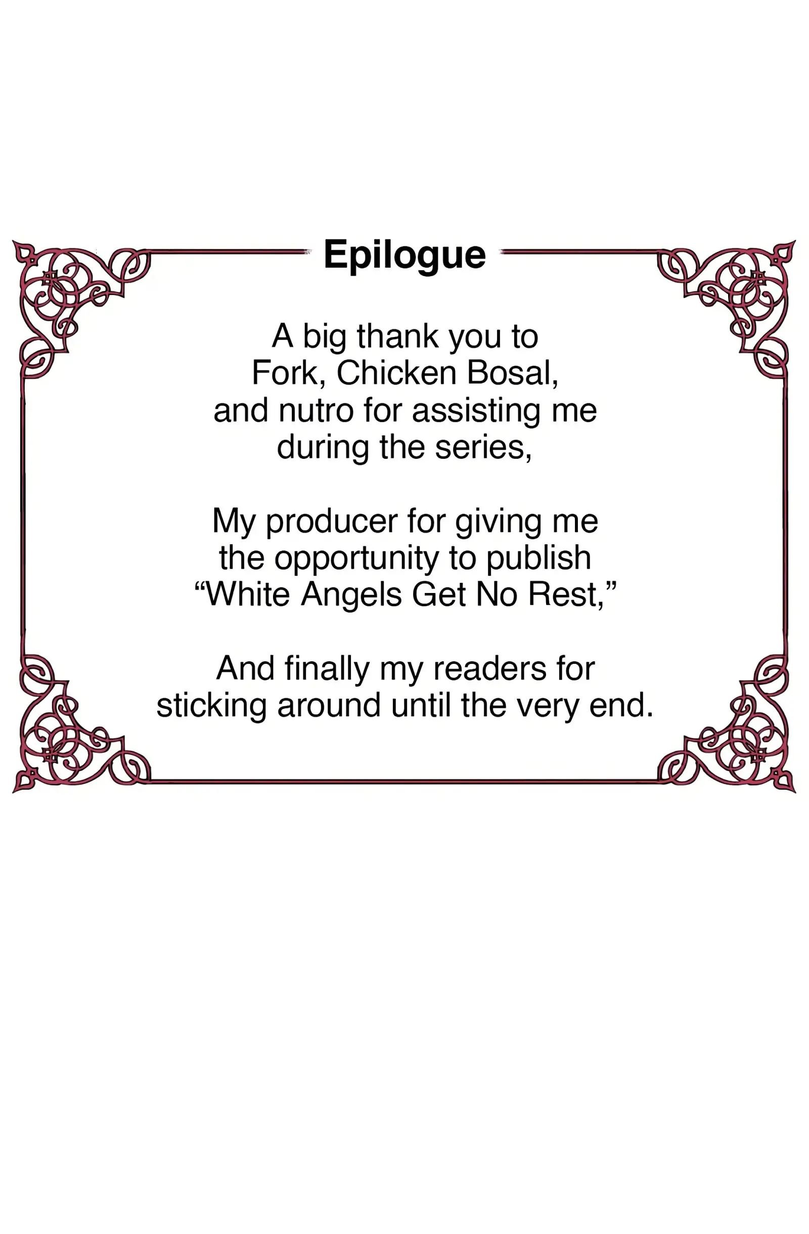 White Angels Get No Rest Manhwa - Epilogue Page 0