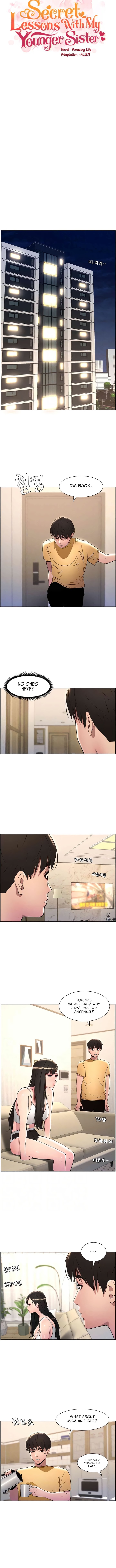 Secret Lessons With My Younger Sister Manhwa - Chapter 21 Page 1