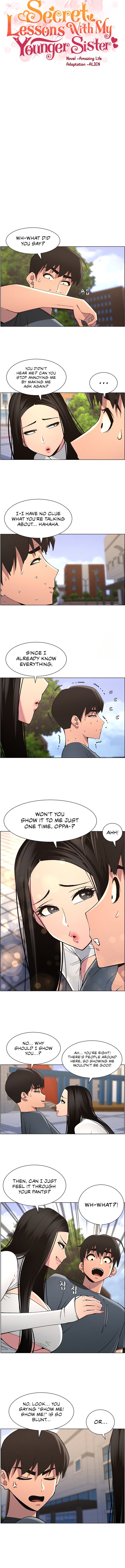 Secret Lessons With My Younger Sister Manhwa - Chapter 34 Page 1